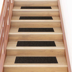 vidaXL Stair Mat | Set of 15 | Dark brown 1