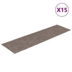 vidaXL Stair Mat | Set of 15 | Cream 2