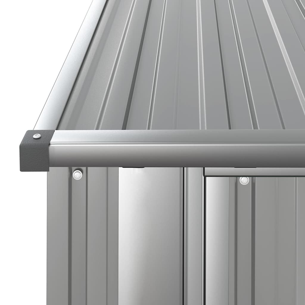 Garden Shed 180.5x97x209.5 cm Galvanised Steel Grey