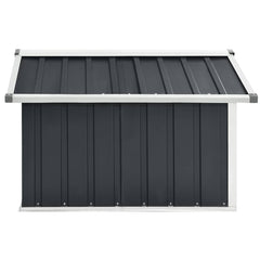 vidaXL Garden Shed | Anthracite | Galvanised steel | Medium |  Durable 4