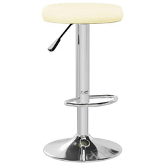 vidaXL Bar Stools 2 pcs Cream Faux Leather 3