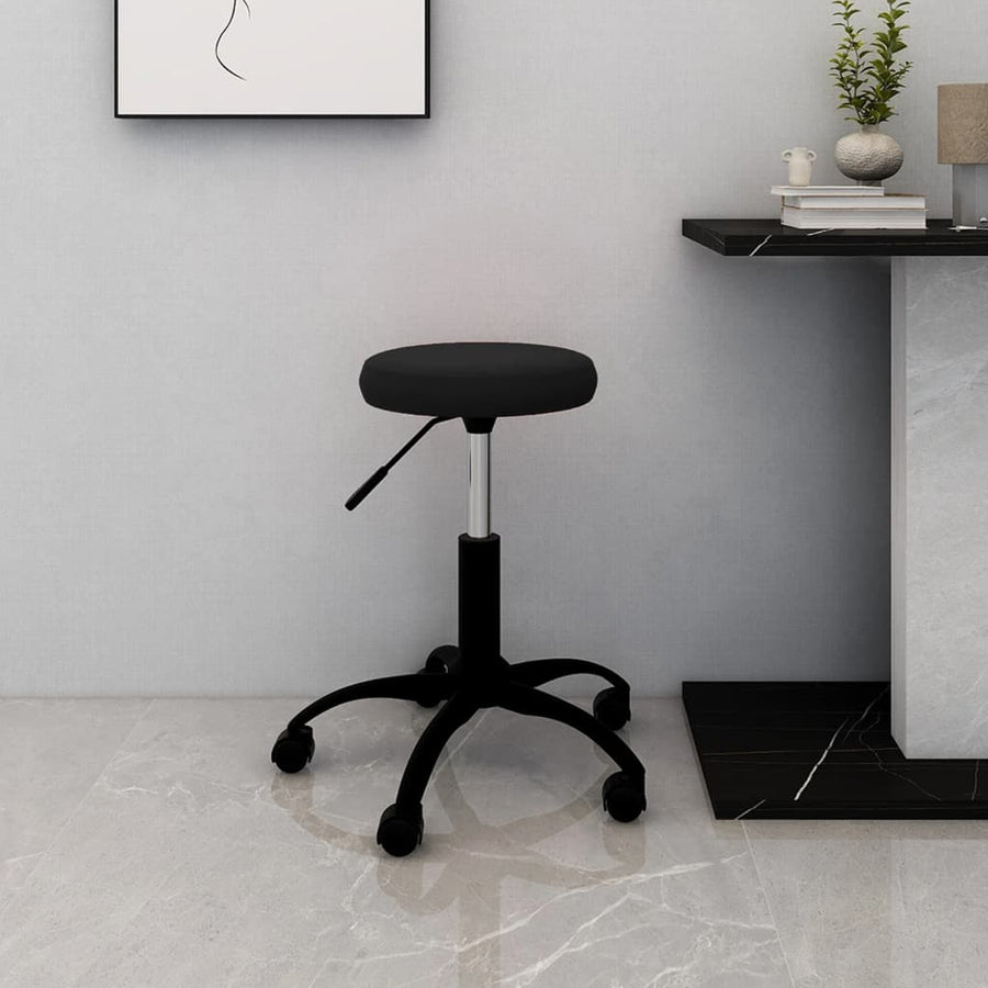 Office Swivel Chair Velvet Black