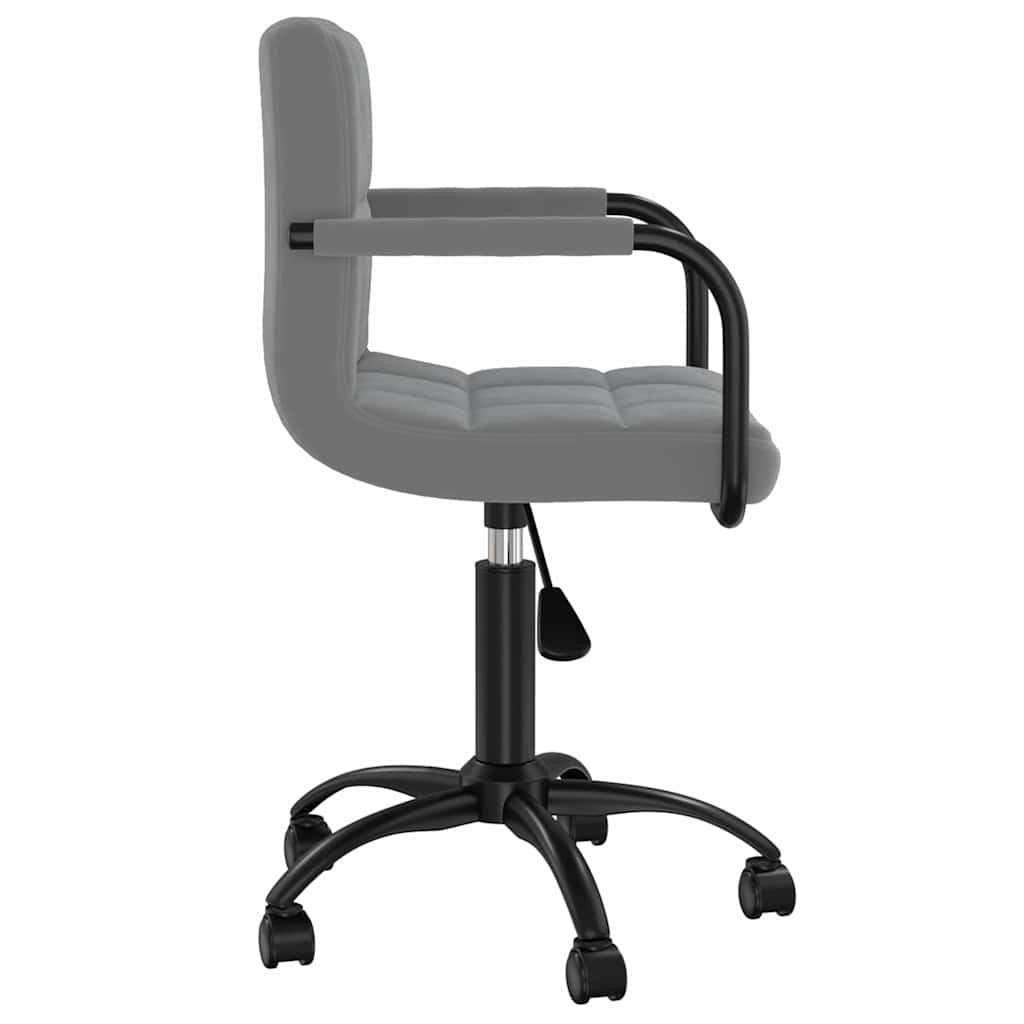 Swivel Office Chair Velvet dark grey