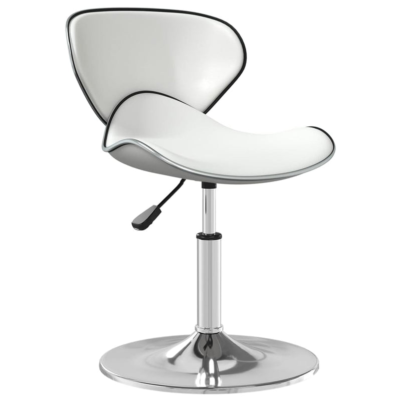 Bar Stool White Faux Leather