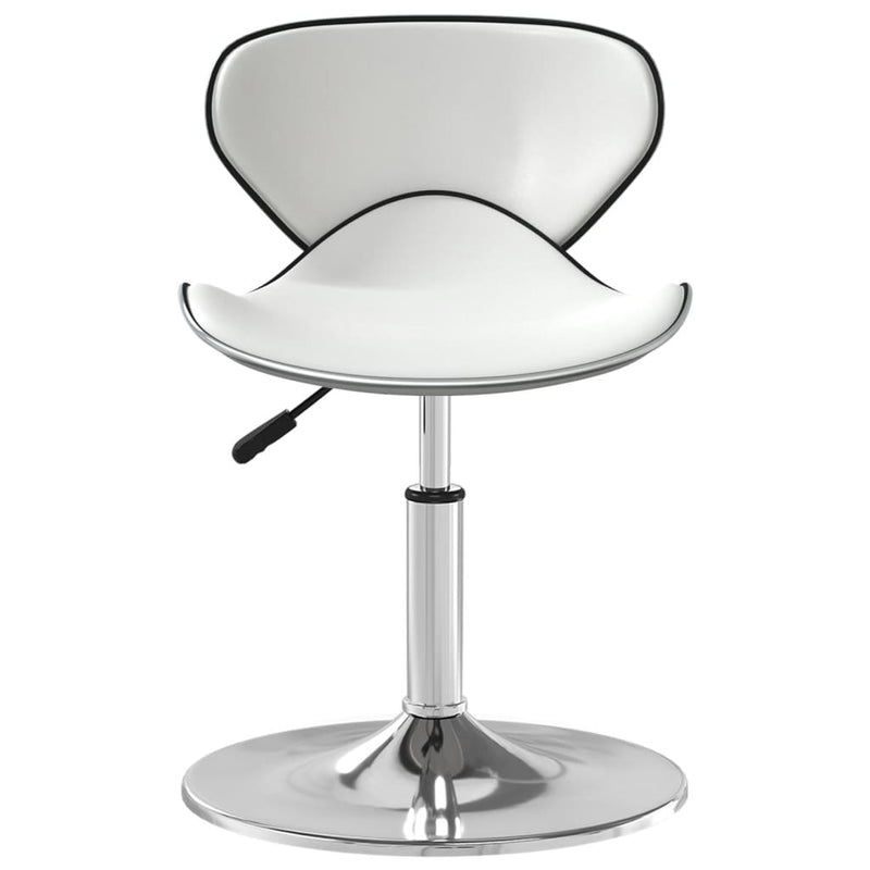 Bar Stool White Faux Leather