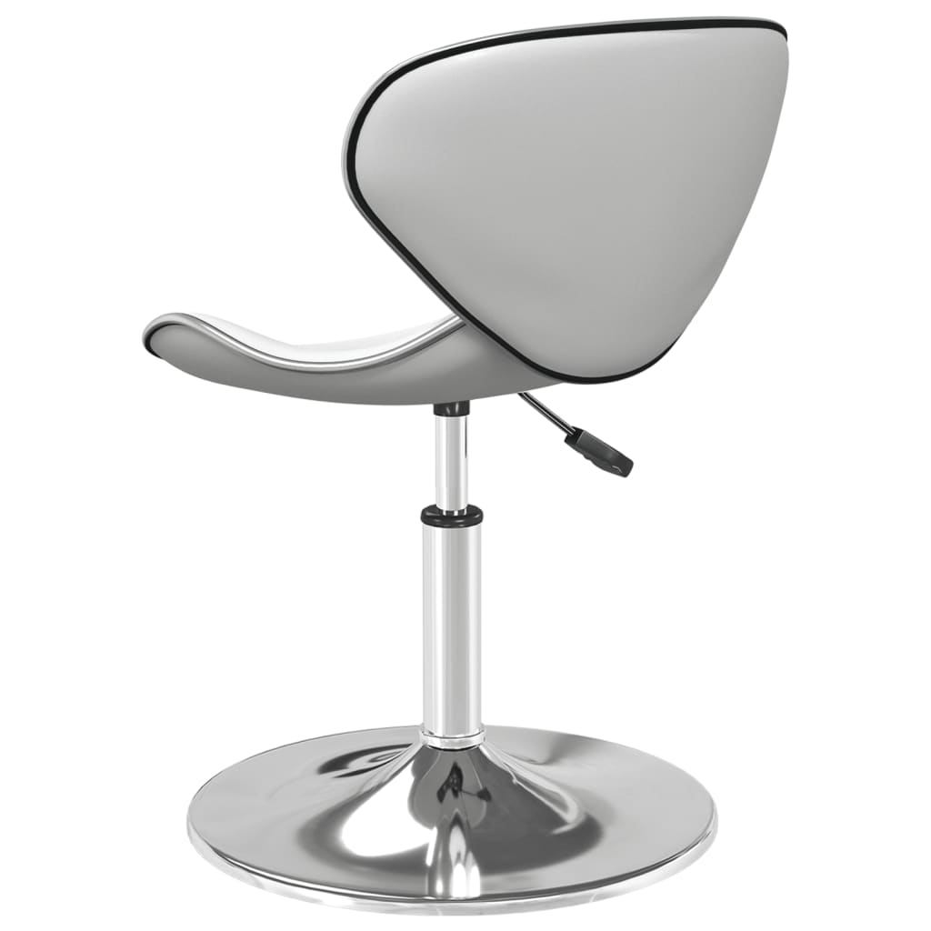Bar Stool Faux Leather White