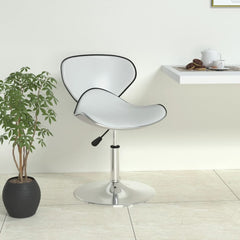 Bar Stool Faux Leather White