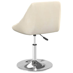vidaXL Swivel Dining Chairs 2 pcs Cream Velvet 6