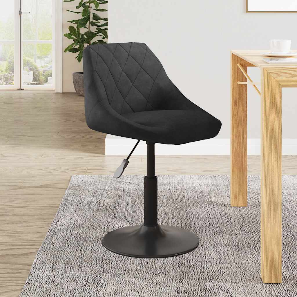 vidaXL Bar Stool Black Velvet 1