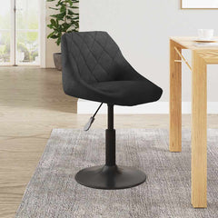 vidaXL Bar Stool Black Velvet 1
