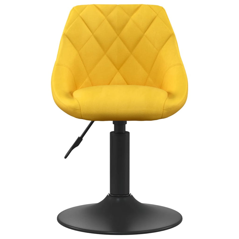 Bar Stool Mustard Yellow Velvet