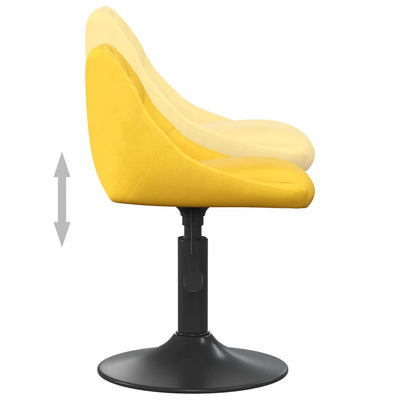 Bar Stool Mustard Yellow Velvet