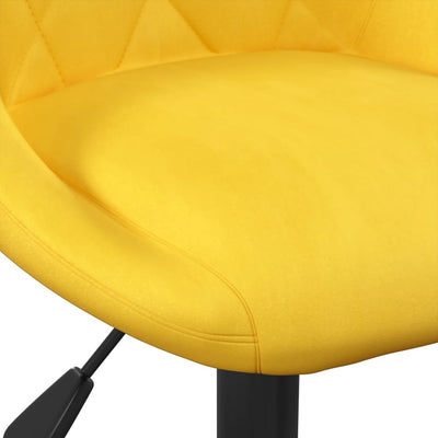 Bar Stool Mustard Yellow Velvet