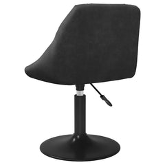 vidaXL Swivel Dining Chairs 2 pcs Black Velvet 6