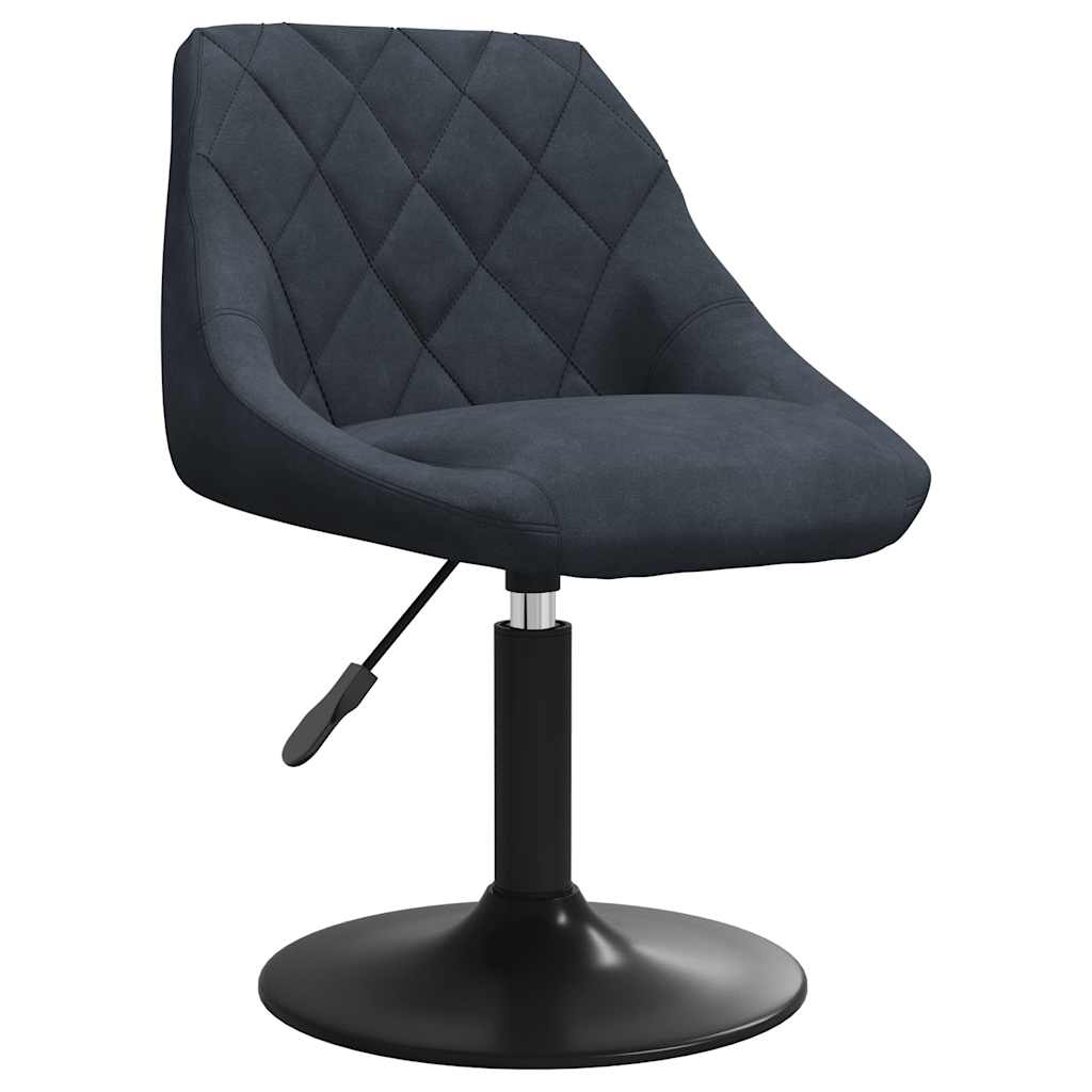 vidaXL Swivel Dining Chairs 2 pcs Dark Grey Velvet 3