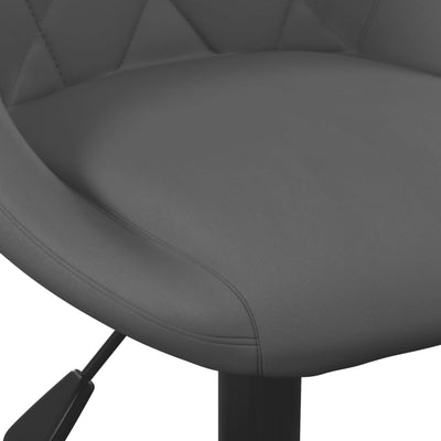 Swivel Dining Chairs 2 pcs Dark Grey Velvet