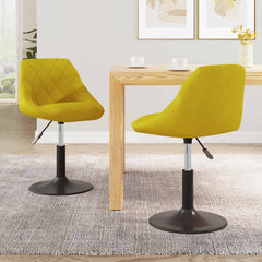 Swivel Dining Chairs 2 pcs Velvet