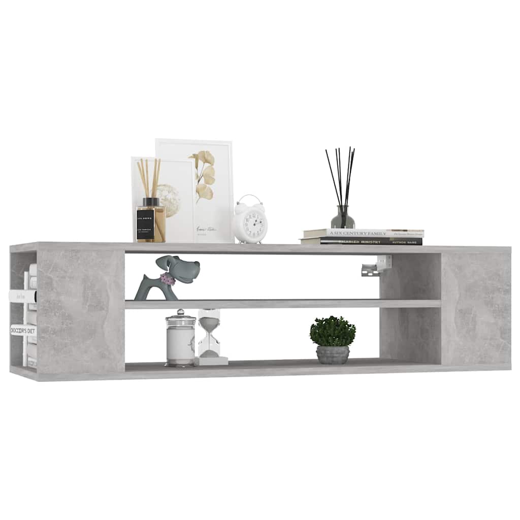 vidaXL TV Cabinet | Concrete Grey | Engineered Wood | Medium | TV Cabinet 3