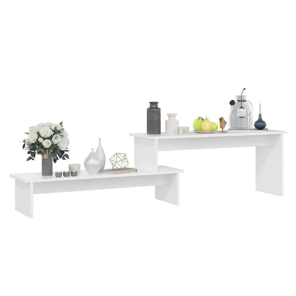 vidaXL Tv Cabinet | White | Engineered wood | Adjustable Length 3