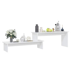 vidaXL Tv Cabinet | White | Engineered wood | Adjustable Length 3