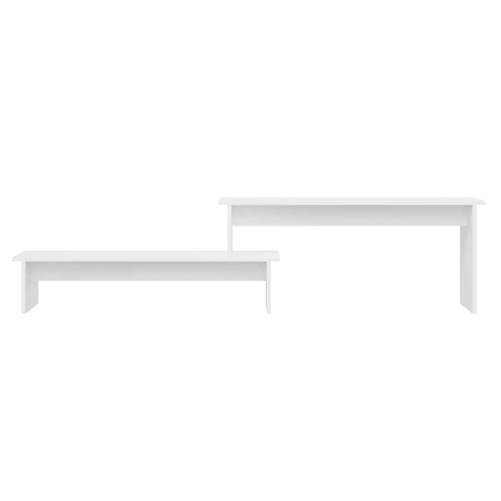 vidaXL Tv Cabinet | White | Engineered wood | Adjustable Length 4