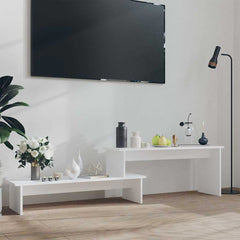 vidaXL Tv Cabinet | White | Engineered wood | Adjustable Length 1