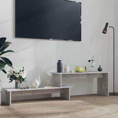 vidaXL TV Cabinet | Concrete grey | Engineered wood | Adjustable Length 1