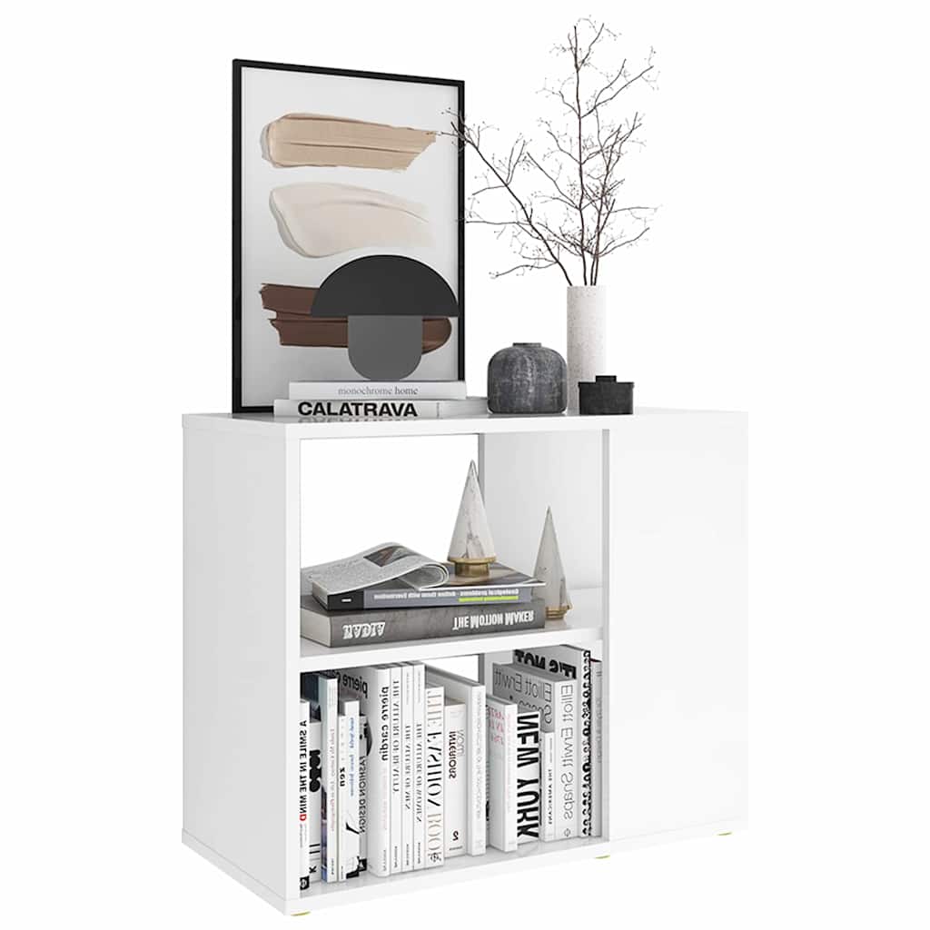 vidaXL Side Cabinet | White | Engineered wood | 60 cm x 30 cm x 50 cm 3