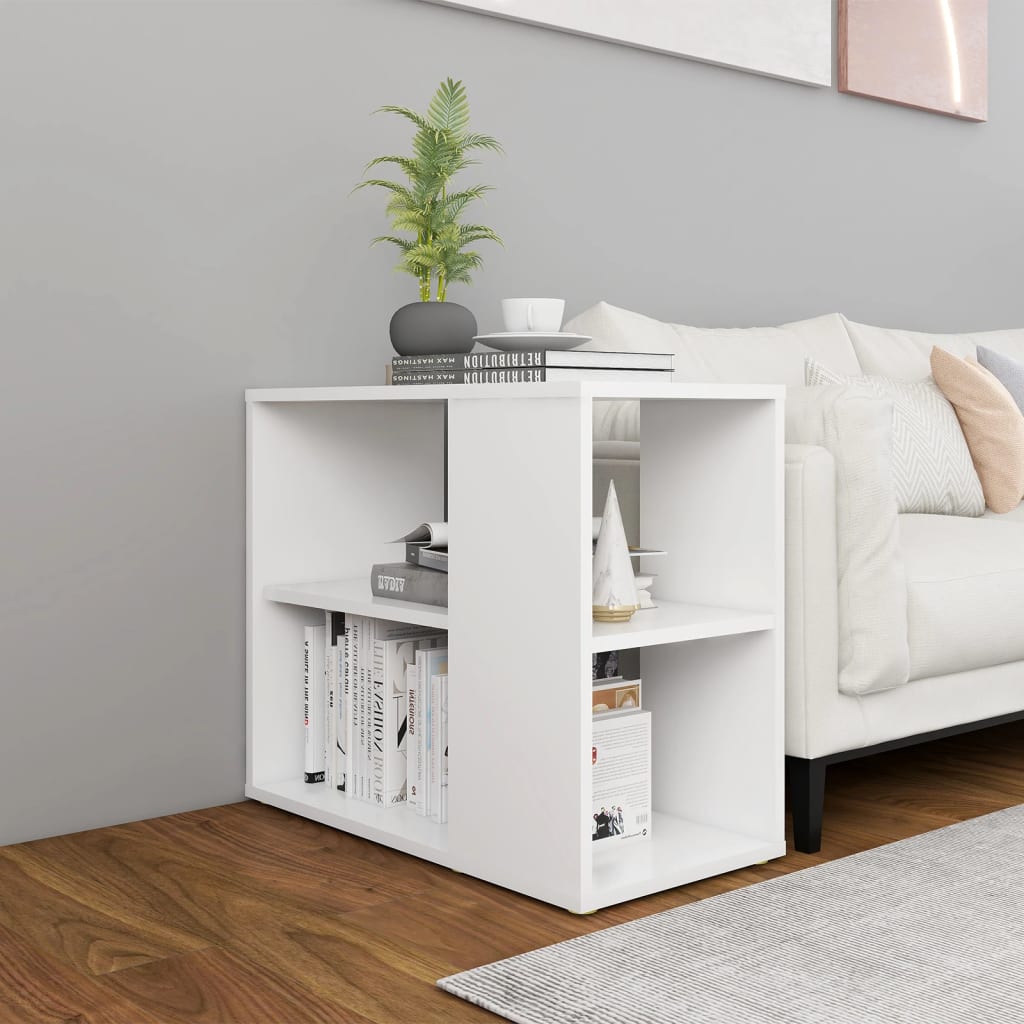 vidaXL Side Cabinet | White | Engineered wood | 60 cm x 30 cm x 50 cm 1