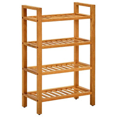 vidaXL Shoe Rack | Natural Oak | Solid Oak Wood | Compact | Shoe Rack 1
