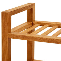 vidaXL Shoe Rack | Solid Oak | Solid Oak Wood | Medium | Shoe Rack | Rectangular 5