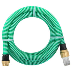 vidaXL Suction Hose | Green | PVC, Brass | 5 m | Durable | Suction Hose 1