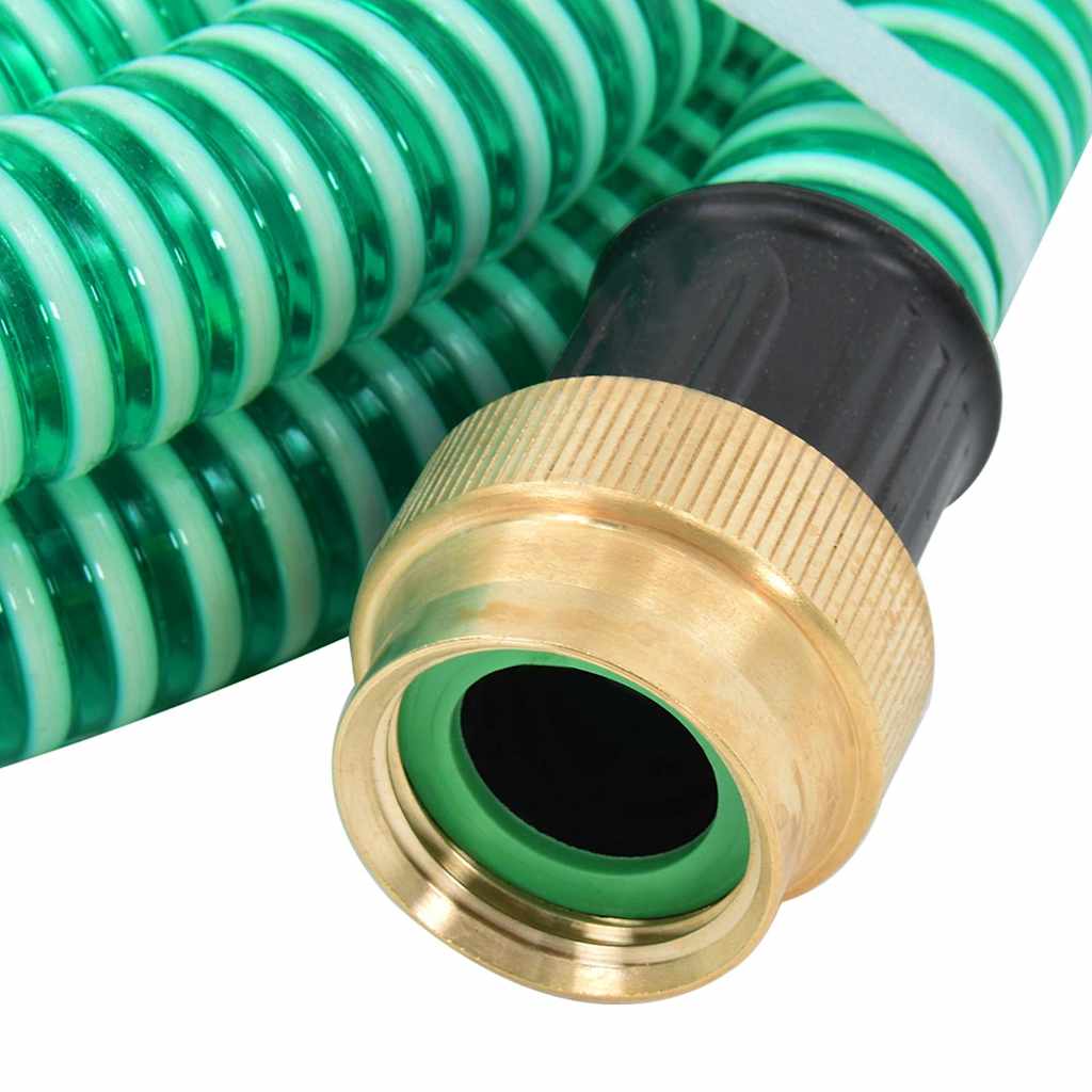 vidaXL Suction Hose | Green | PVC, brass | Standard | Durable | Suction Hose 4