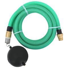 vidaXL Suction Hose | Green | PVC, Brass | Standard |  Durable  | Garden Hose 1