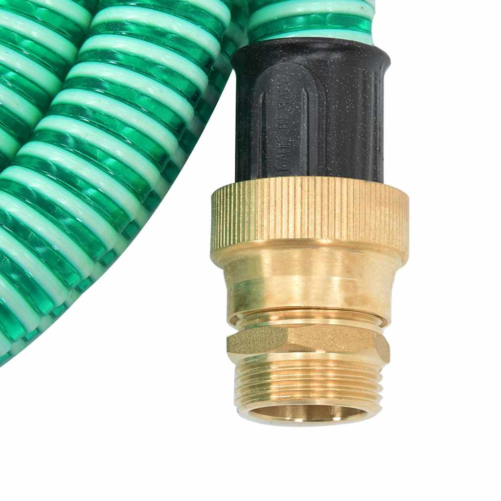 vidaXL Suction Hose | Green | PVC, Brass | Standard |  Durable  | Garden Hose 5