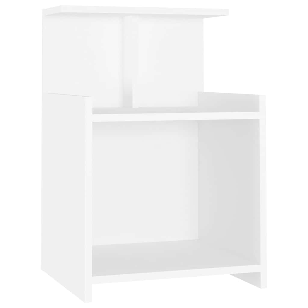 vidaXL Bed Cabinet | Set of 2 | White | Engineered wood | 40x35x60 cm 3