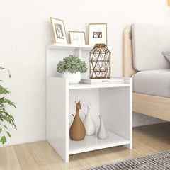 vidaXL Bed Cabinet | Set of 2 | White | Engineered wood | 40x35x60 cm 1