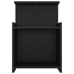 vidaXL Bed Cabinet | Set of 2 | Black | Engineered wood | Medium | Bed Cabinet 4