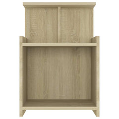 vidaXL Bed Cabinet | Set of 2 | Sonoma oak | Engineered wood | Compact 4