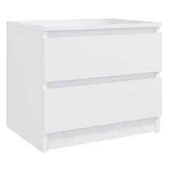 806194 vidaXL Bed Cabinets 2 pcs White 50x39x43,5 cm Engineered Wood 2