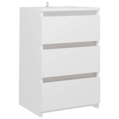 806211 vidaXL Bed Cabinet White 40x35x62,5 cm Engineered Wood 2