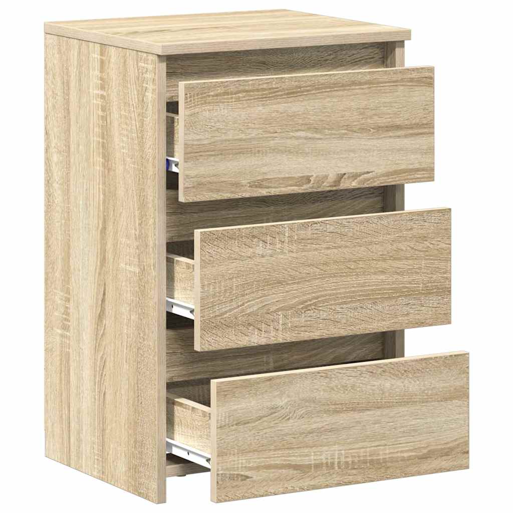 806218 vidaXL Bed Cabinets 2 pcs Sonoma Oak 40x35x62,5 cm Engineered Wood 5