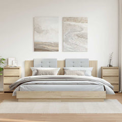 806218 vidaXL Bed Cabinets 2 pcs Sonoma Oak 40x35x62,5 cm Engineered Wood 1