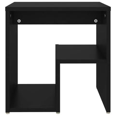 806331 vidaXL Bed Cabinets 2 pcs Black 40x30x40 cm Engineered Wood 5
