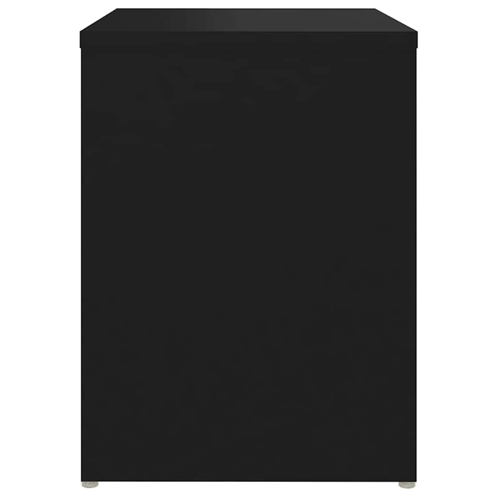 806331 vidaXL Bed Cabinets 2 pcs Black 40x30x40 cm Engineered Wood 6