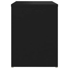 806331 vidaXL Bed Cabinets 2 pcs Black 40x30x40 cm Engineered Wood 6