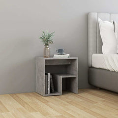 806337 vidaXL Bed Cabinets 2 pcs Concrete Grey 40x30x40 cm Engineered Wood 3