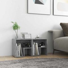 806337 vidaXL Bed Cabinets 2 pcs Concrete Grey 40x30x40 cm Engineered Wood 1