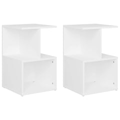 806347 vidaXL Bedside Cabinets 2 pcs White 35x35x55 cm Engineered Wood 2