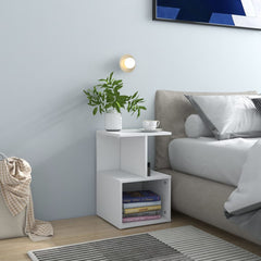 806347 vidaXL Bedside Cabinets 2 pcs White 35x35x55 cm Engineered Wood 1